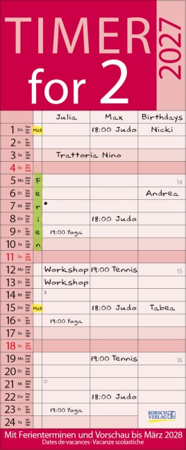 Timer for 2 Lifestyle 2027 - 