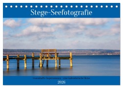 Cover-Bild zum Titel 'Stege - Seefotografie (Tischkalender 2026 DIN A5 quer), CALVENDO Monatskalender' von 'Thomas Rosier (Videografic)'