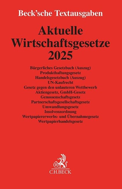 Aktuelle Wirtschaftsgesetze 2025 - 