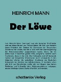 Cover-Bild zum Titel 'Der Löwe' von 'Heinrich Mann'