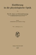 Cover-Bild zum Titel 'Einführung in die physiologische Optik' von 'Armin V. Tschermak-Seysenegg'