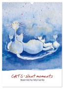 Cover-Bild zum Titel 'CATS - silent moments, besinnliche Momente (Wandkalender 2026 DIN A3 hoch), CALVENDO Monatskalender' von 'Sabine Floner'
