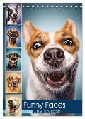 Funny Faces - Lustige Hundebilder (Tischkalender 2024 DIN A5 hoch), CALVENDO Monatskalender - Manuela Und Stefan Kulpa