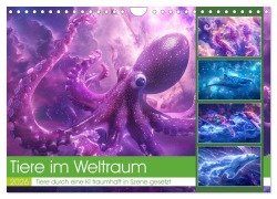 Cover-Bild zum Titel 'Tiere im Weltraum (Wandkalender 2026 DIN A4 quer), CALVENDO Monatskalender' von 'Steffen Gierok-Latniak'
