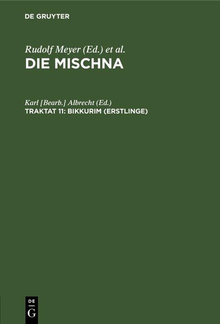 Bikkurim (Erstlinge) - 