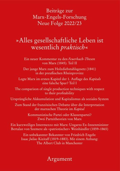'Alles gesellschaftliche Leben ist wesentlich praktisch' - 