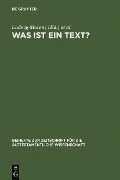 Cover-Bild zum Titel 'Was ist ein Text?' von ''