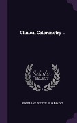 Clinical Calorimetry .. - 