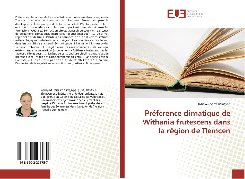 Préférence climatique de Withania frutescens dans la région de Tlemcen - Ibtissam Sarra Bouayed