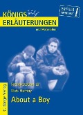 Cover-Bild zum Titel 'About a Boy von Nick Hornby. Textanalyse und Interpretation.' von 'Nick Hornby'