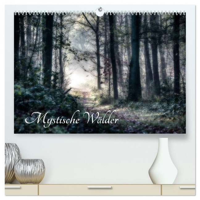 Mystische Wälder (hochwertiger Premium Wandkalender 2026 DIN A2 quer), Kunstdruck in Hochglanz - Hermann Greiling