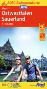 Cover-Bild zum Titel 'ADFC-Radtourenkarte 11 Ostwestfalen Sauerland 1:150.000, reiß- und wetterfest, E-Bike geeignet, GPS-Tracks Download' von ''