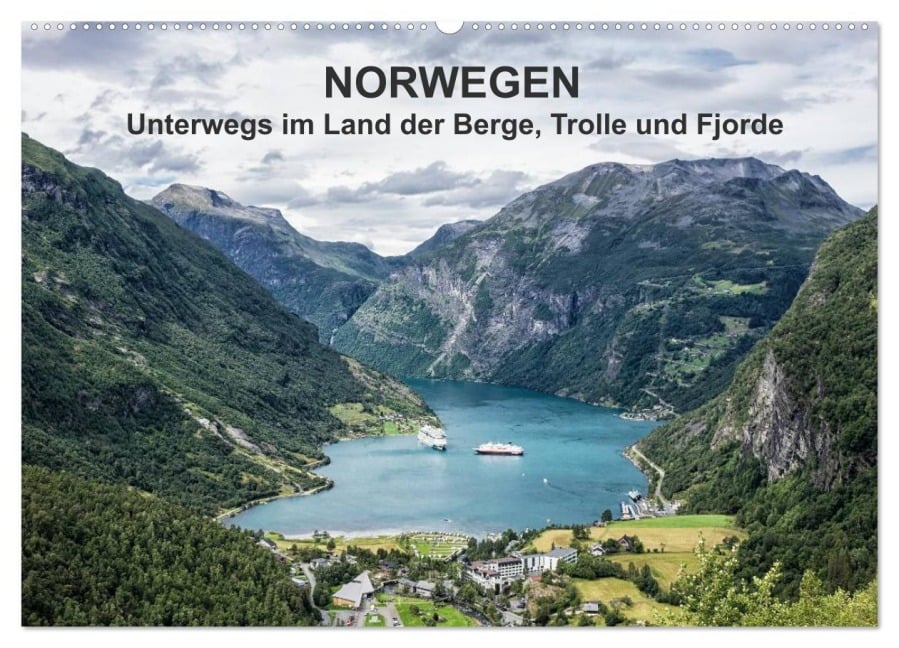 Norwegen - Unterwegs im Land der Berge, Trolle und Fjorde (Wandkalender 2025 DIN A2 quer), CALVENDO Monatskalender - Rico Ködder