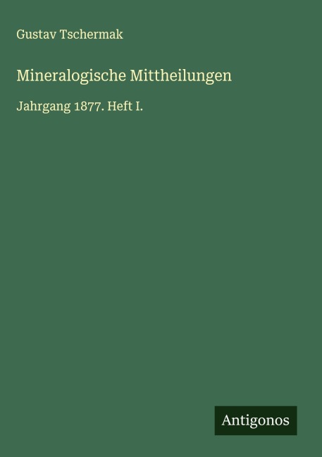Mineralogische Mittheilungen - Gustav Tschermak