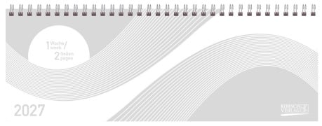 Cover-Bild zum Titel 'Tischkalender quer Professional Colourlux 2027 weiß' von ''