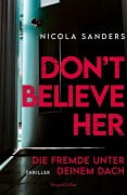 Cover-Bild zum Titel 'Don't Believe Her' von 'Nicola Sanders'