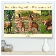 Cover-Bild zum Titel 'Deutsches Jagdwild - Waidmannsheil (hochwertiger Premium Wandkalender 2026 DIN A2 quer), Kunstdruck in Hochglanz' von 'Claudia Kleemann'