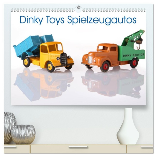 Dinky Toys Spielzeugautos (hochwertiger Premium Wandkalender 2026 DIN A2 quer), Kunstdruck in Hochglanz - Tobias Indermuehle