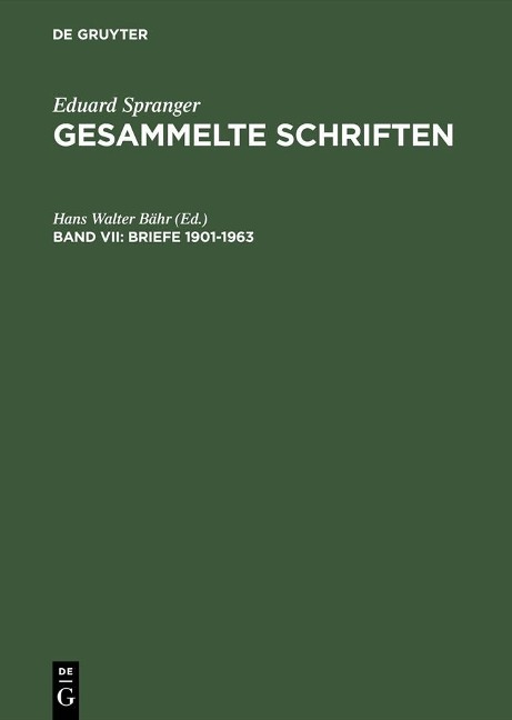 Briefe 1901-1963 - 