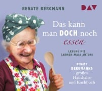 Cover-Bild zum Titel 'Das kann man doch noch essen. Renate Bergmanns großes Haushalts- und Kochbuch' von 'Renate Bergmann'