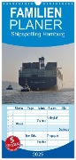 Familienplaner 2025 - Shipspotting Hamburg mit 5 Spalten (Wandkalender, 21 x 45 cm) CALVENDO - Jan Petersen