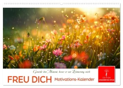Cover-Bild zum Titel 'Freu Dich Motivations-Kalender (Wandkalender 2026 DIN A2 quer), CALVENDO Monatskalender' von 'Peter Roder'