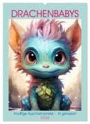 Drachenbabys (Wandkalender 2026 DIN A2 hoch), CALVENDO Monatskalender - Cathrin Illgen