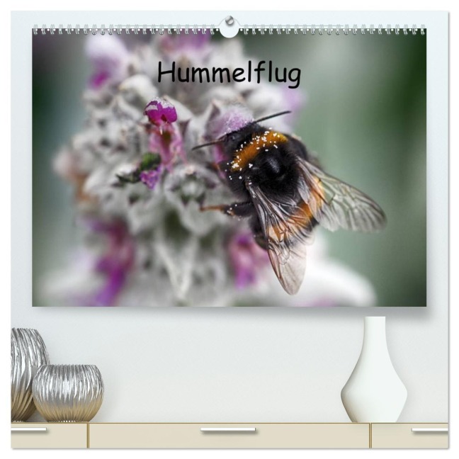 Hummelflug (hochwertiger Premium Wandkalender 2026 DIN A2 quer), Kunstdruck in Hochglanz - Klaudia Kretschmann