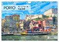 Porto - Ansichten in Aquarell (Wandkalender 2025 DIN A4 quer), CALVENDO Monatskalender - Anja Frost
