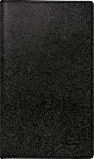rido/idé 7012144905 Taschenkalender Modell TM 15 (2025)| 1 Seite = 1 Woche| A6| 112 Seiten| Kunstleder-Einband Prestige| schwarz - 