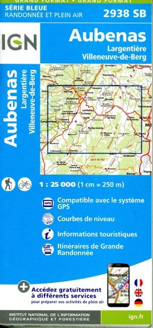 Aubenas Argentier 1:25 000 - 