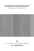Cover-Bild zum Titel 'GRUNDWERTE DER WISSENSCHAFT -  ZSI - WS 812 0170 ZS' von 'Zs Zsi'