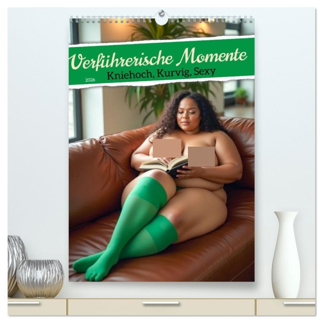 Verführerische Momente - Kniehoch, Kurvig, Sexy (hochwertiger Premium Wandkalender 2026 DIN A2 hoch), Kunstdruck in Hochglanz - Sell Pixs:Sell