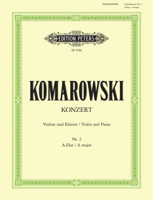 Konzert Nr. 2 A-Dur - Anatoli Komarowski