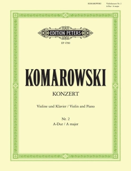 Konzert Nr. 2 A-Dur - Anatoli Komarowski