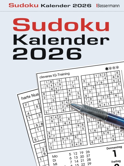 Sudokukalender 2026. Der beliebte Abreißkalender mit 800 Zahlenrätseln - Eberhard Krüger