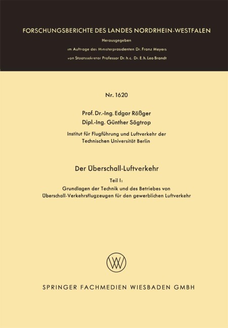 Der Überschall-Luftverkehr - Edgar Rößger Edgar Rößger
