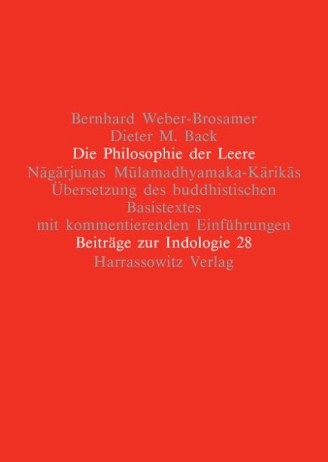 Die Philosophie der Leere - Bernhard Weber-Brosamer, Dieter M Back