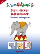 Cover-Bild zum Titel 'LernSpielZwerge - Mein dicker Rätselblock für den Kindergarten' von ''