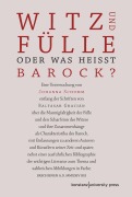 Cover-Bild zum Titel 'Witz und Fülle. Oder was heißt barock?' von 'Johanna Schumm'