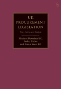 Cover-Bild zum Titel 'UK Procurement Legislation' von 'Michael Bowsher Kc, Pedro Telles, Ewan West Kc'
