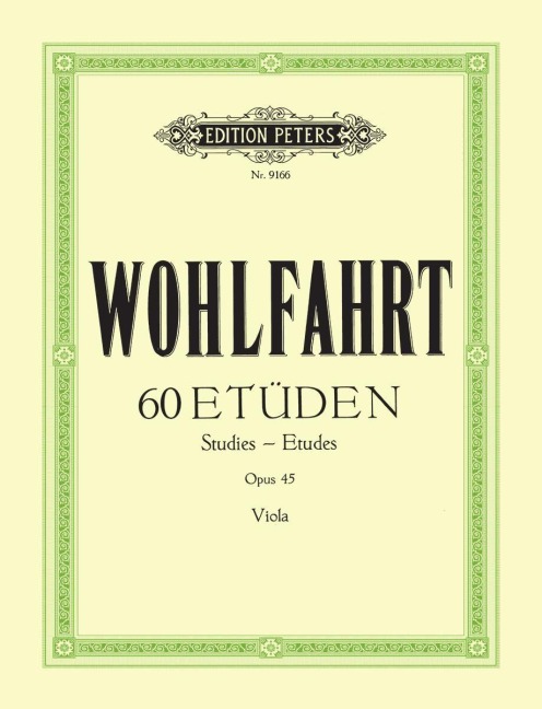 60 Etüden für Violine solo op. 45 - Franz Wohlfahrt, Fritz Spindler