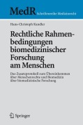 Cover-Bild zum Titel 'Rechtliche Rahmenbedingungen biomedizinischer Forschung am Menschen' von 'Hans-Christoph Kandler'