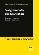 Cover-Bild zum Titel 'Textgrammatik des Deutschen' von 'Albrecht Greule, Sandra Reimann'