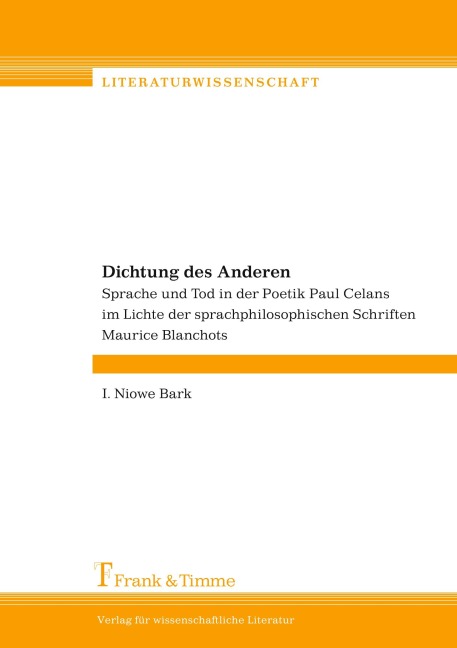 Dichtung des Anderen - I. Niowe Bark