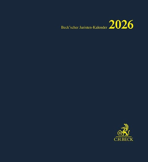 Beck'scher Juristen-Kalender 2026 - 