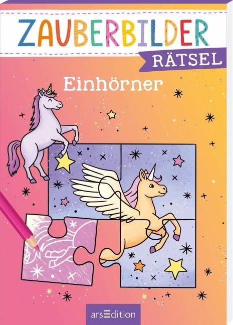 Zauberbilder-Rätsel - Einhörner - 
