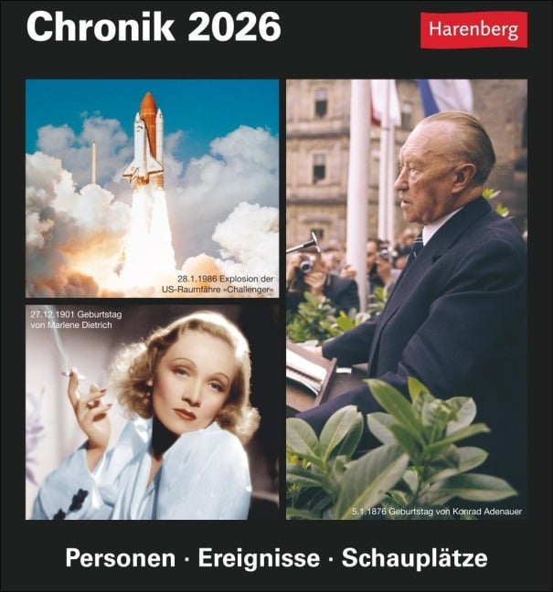 Chronik Tagesabreißkalender 2026 - Kulturkalender - Personen, Ereignisse, Schauplätze - Berthold Budde