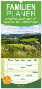 Cover-Bild zum Titel 'Familienplaner 2027 - Westfeld-Ohlenbach im Wechsel der Jahreszeiten mit 5 Spalten (Wandkalender, 21 x 45 cm) CALVENDO' von 'Heidi Bücker'