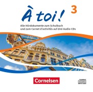 Cover-Bild zum Titel 'À toi ! Band 3:  Audio-CDs - Audiomaterial zum Schulbuch und Carnet d'activités' von ''